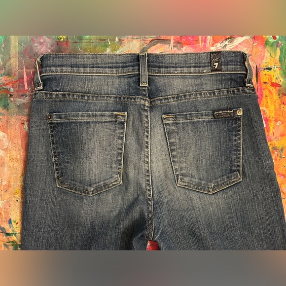 7 For all Mankind Mid-Rise Skinny Jeans - Size 26 - Picture 3 of 9